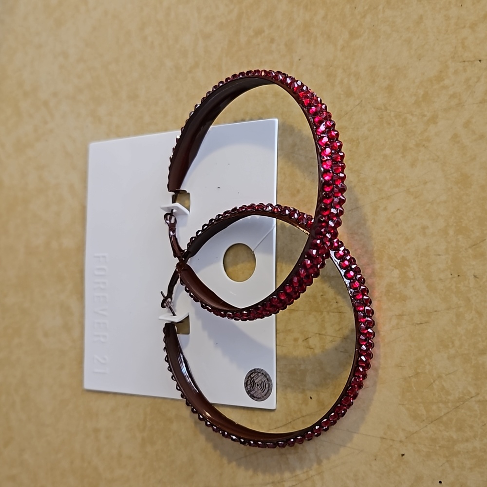 Large red hoop by Forever 21